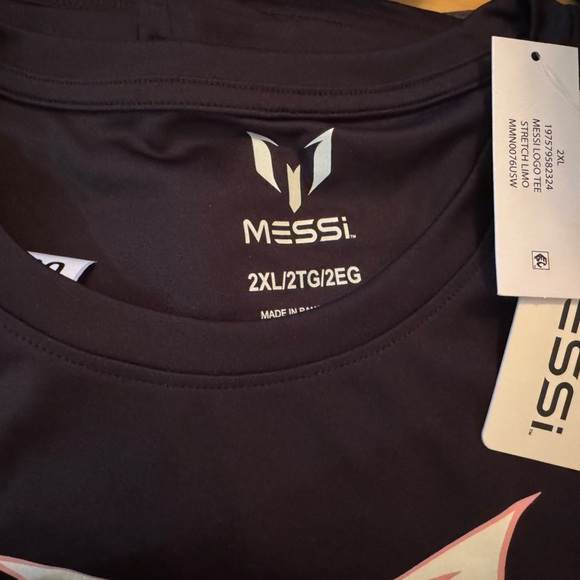 Messi Mens Short Sleeve Athletic Jersey Top - Picture 6 of 6